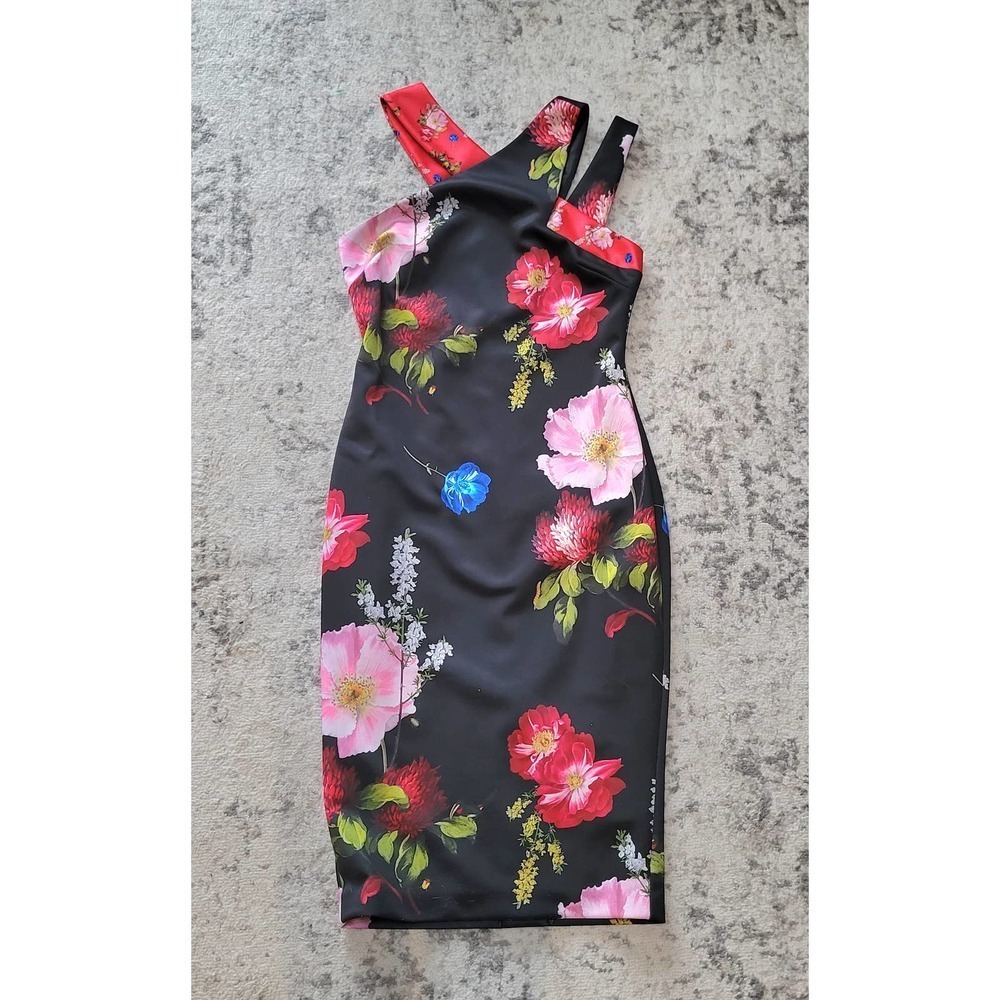 Ted Baker London floral multi strap "Polayo" sheath dress